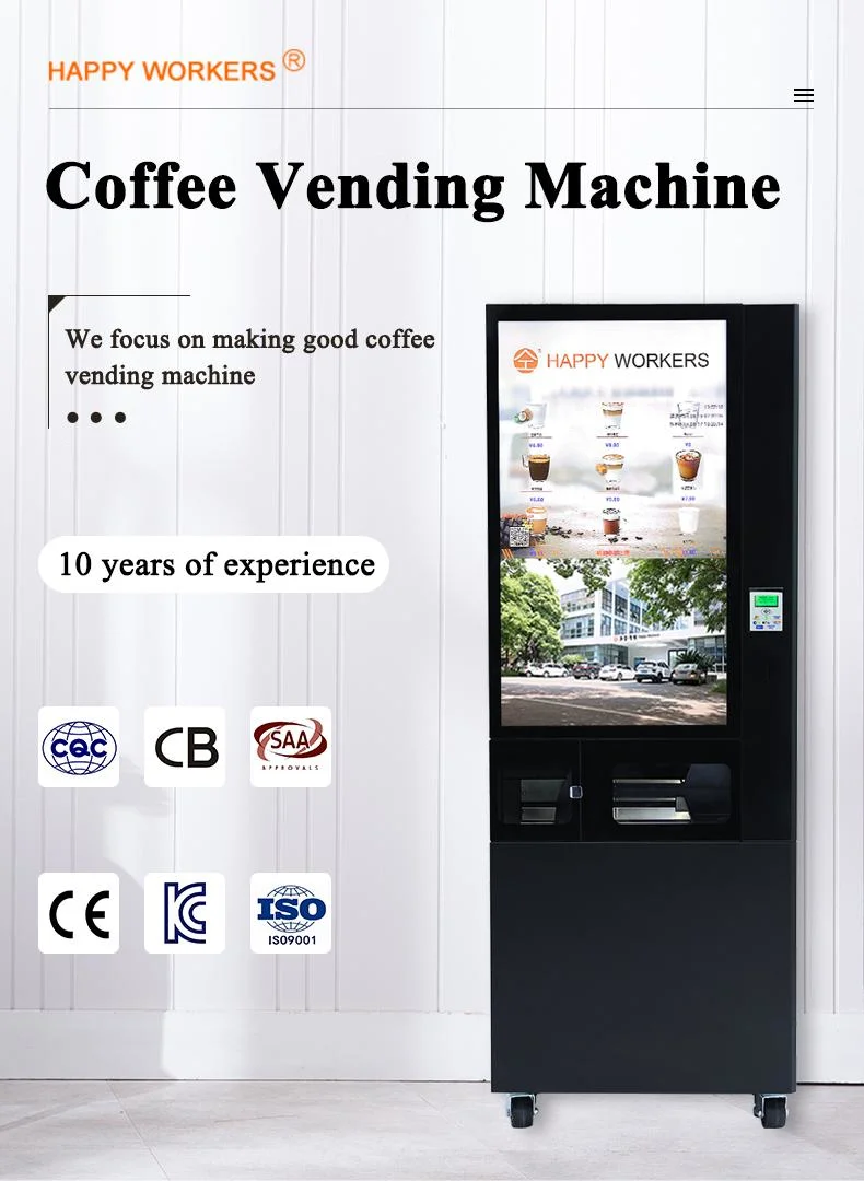 Indoor Coffee Vending Machine Commercial Cup Lid Dispenser