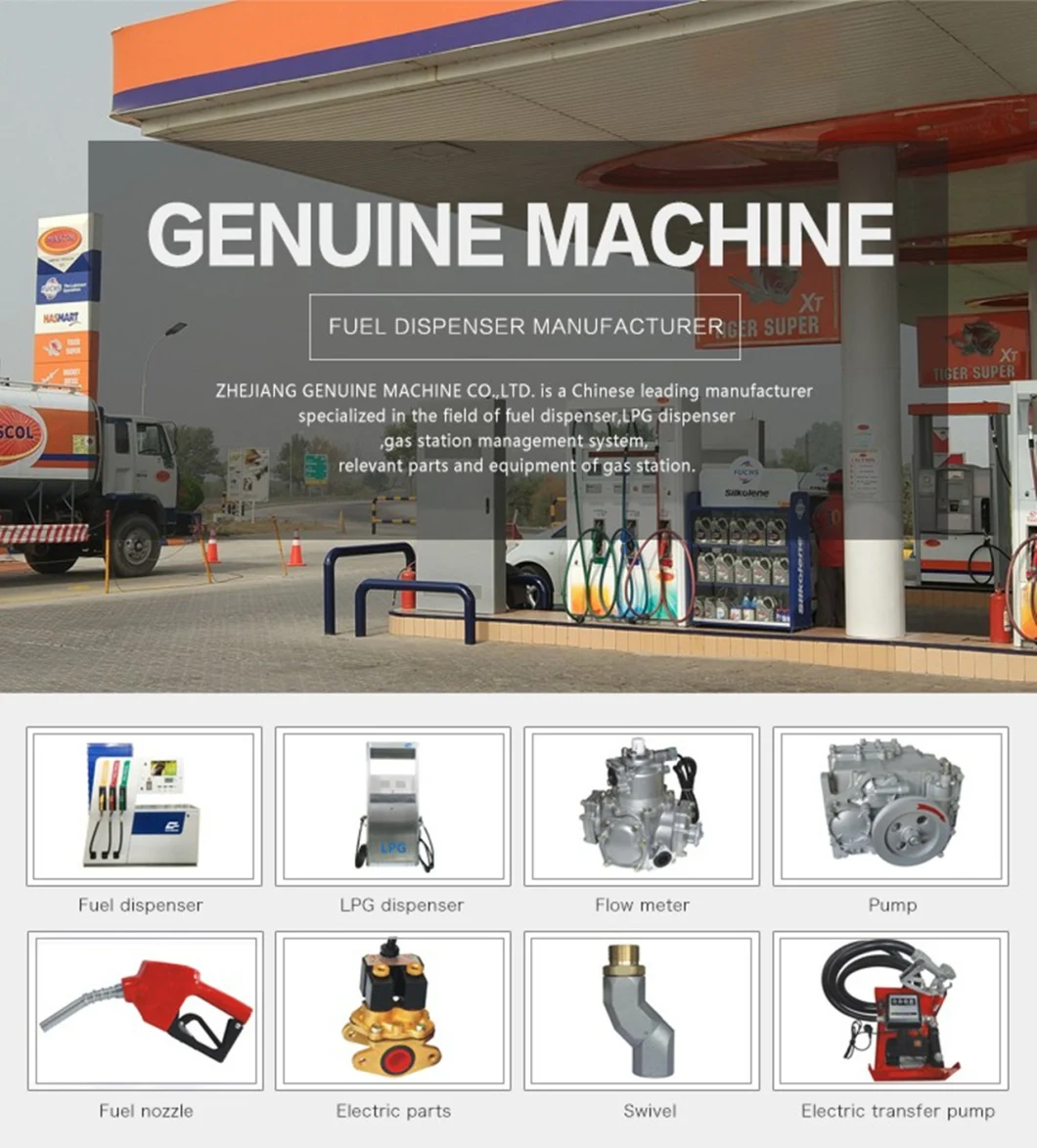 Zcheng Auto IC Card Fuel Dispenser with Management System Software for Gas Station