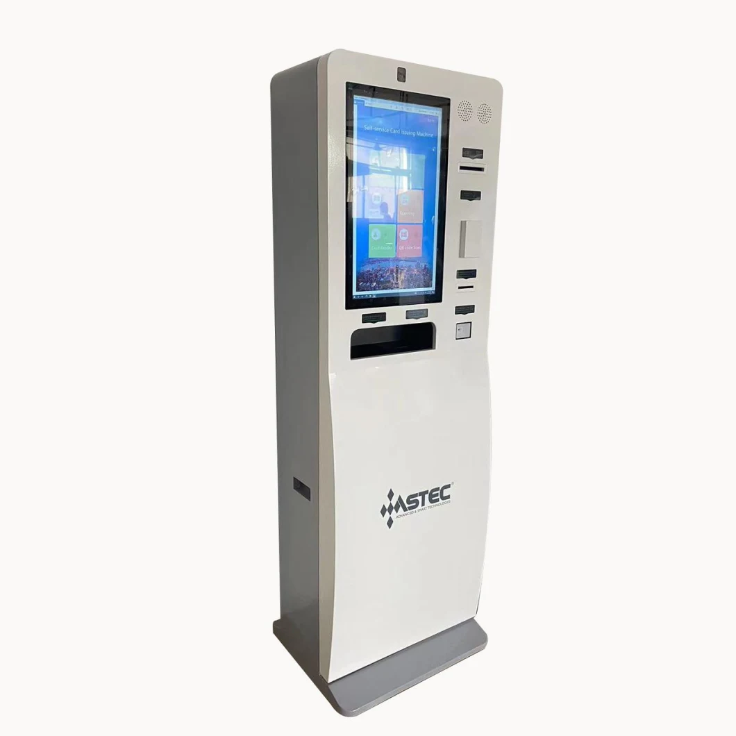 Qr Scanner Card Reader and Dispensing Kiosk with Printer Touch Screen Self Service Payment Kiosk