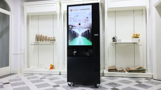 Máquina expendedora de café con pantalla táctil, dispensador de agua comercial con aceptador de monedas